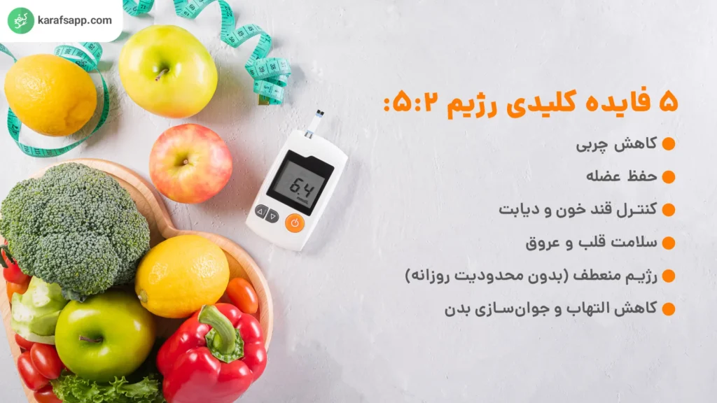 فواید رژیم ۵ ۲