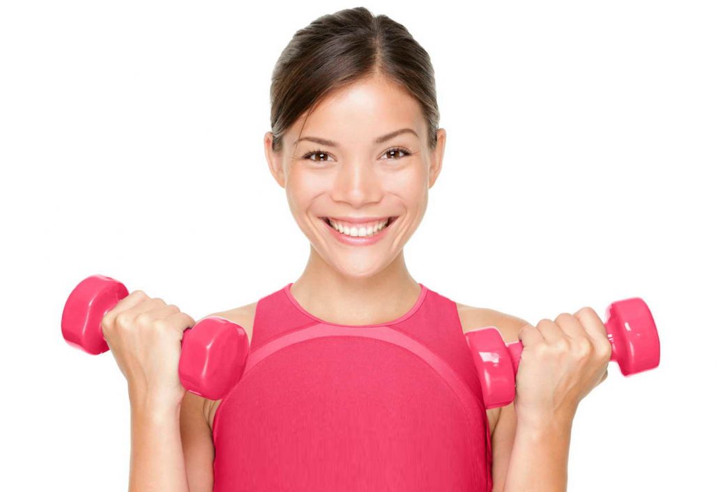 ورزش در خانه با دمبل