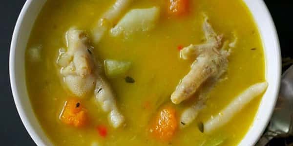 طرز تهیه سوپ مرغ / طرز پخت سوپ پای مرغ 