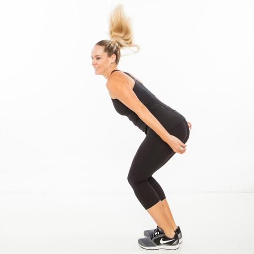 در این حالت از اینتروال چربی سوزی شکم باید به صورت چمباتمه قرار بگیرید