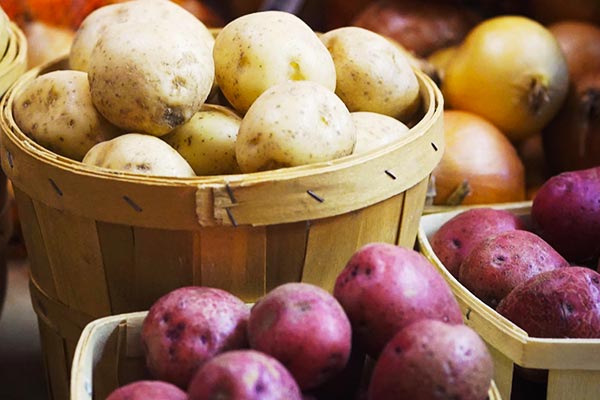 Potatoes are high in potassium