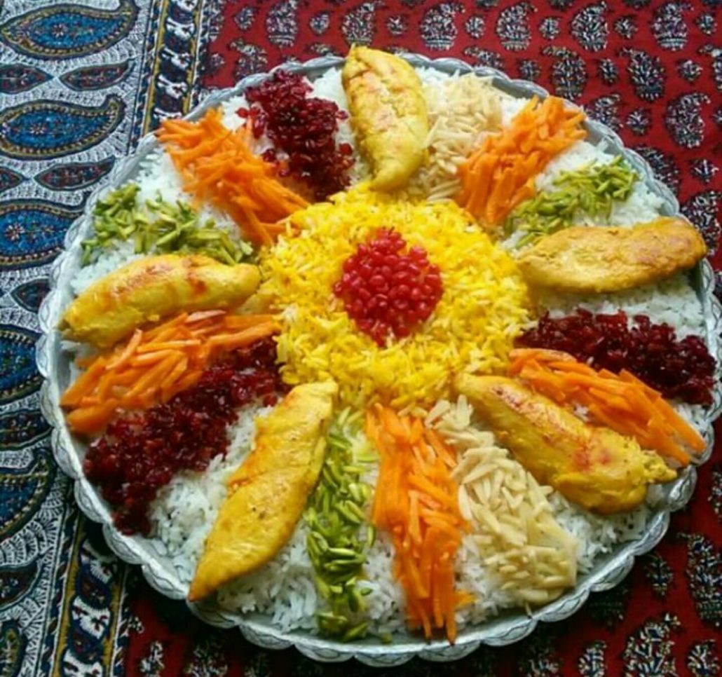 مراحل طرز تهیه مرصع پلو خیلی خوشمزه