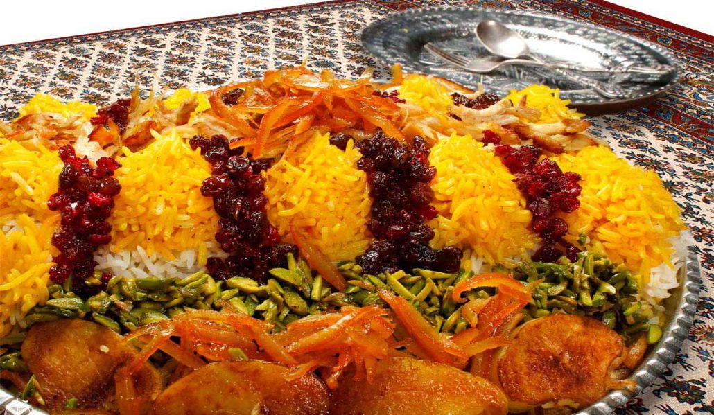 مواد اولیه برای طرز تهیه مرصع پلو مرحله به مرحله