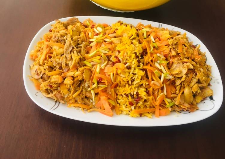 طرز تهیه مرصع پلو خیلی خوشمزه | مرحله به مرحله همراه با نکات