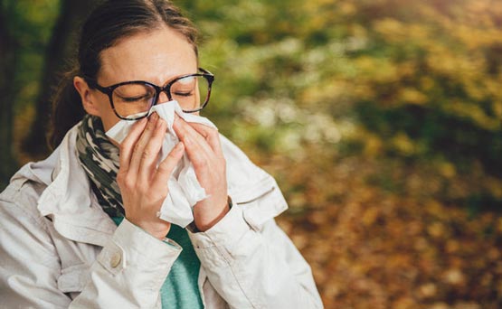 علائم حساسیت فصلی پاییز