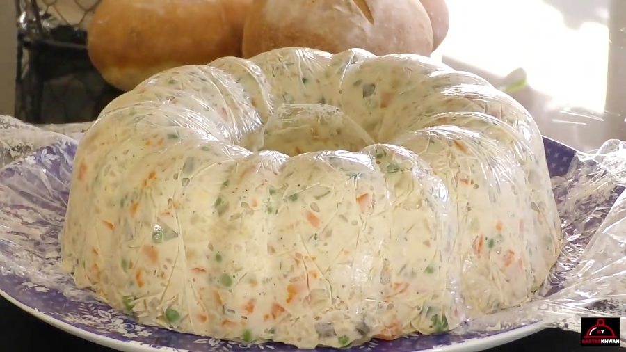 تزیین سالاد الویه