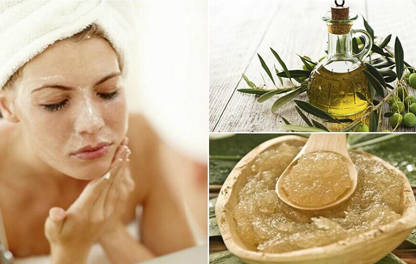 زدن روغن زیتون به صورت قبل از خواب