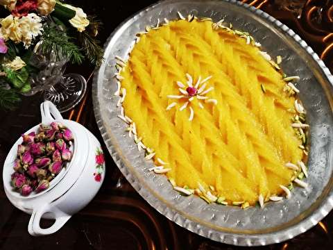 حلوا شیرازی با نشاسته