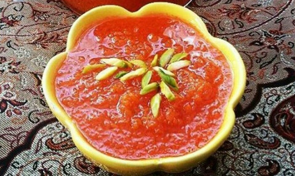 مربای هویج خوش رنگ