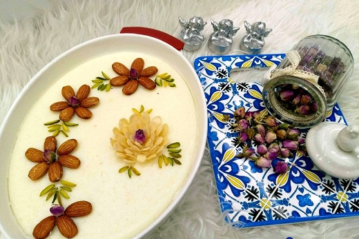 طرز تهیه شیر برنج با شیره انگور