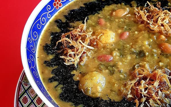 طرز تهیه آش آلو بدون گوشت