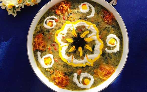 آش جو پرک بدون گوشت