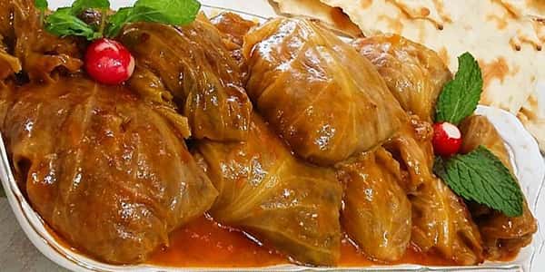 طرز تهیه دلمه کلم برگ تبریز 