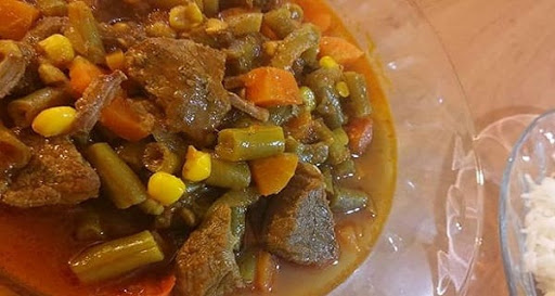 خورش لوبیا سبز با لپه