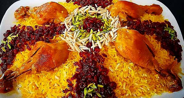 طرز تهیه زرشک پلو با مرغ