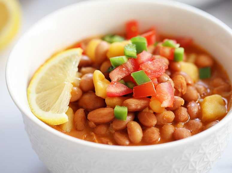 طرز تهیه خوراک لوبیا ساده 