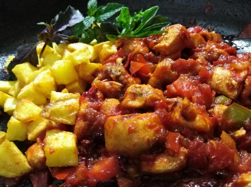 واویشکا مرغ و سیب زمینی