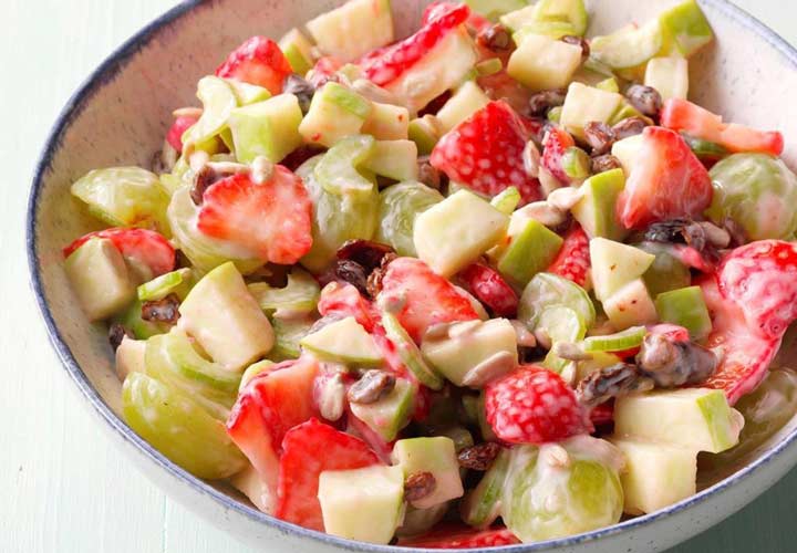طرز تهیه سالاد میوه تابستانی رژیمی