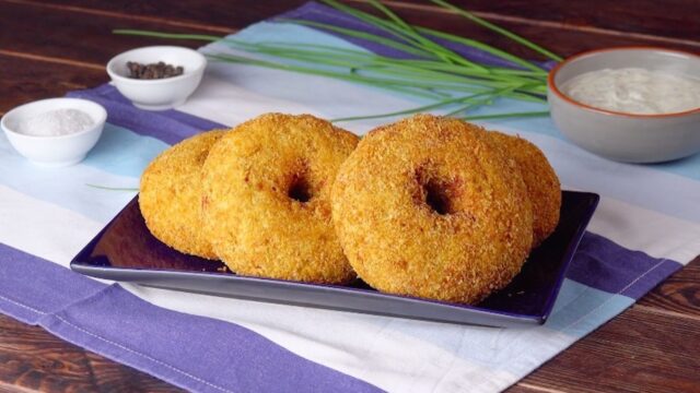 دونات مرغ کنجدی 