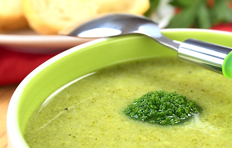 طرز تهيه سوپ بروكلي با شير