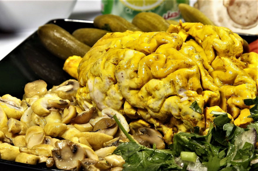 خوراک مغز و قارچ