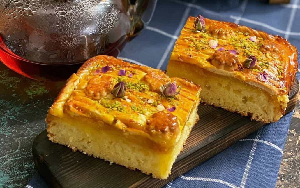 کیک با مغز مارمالاد 