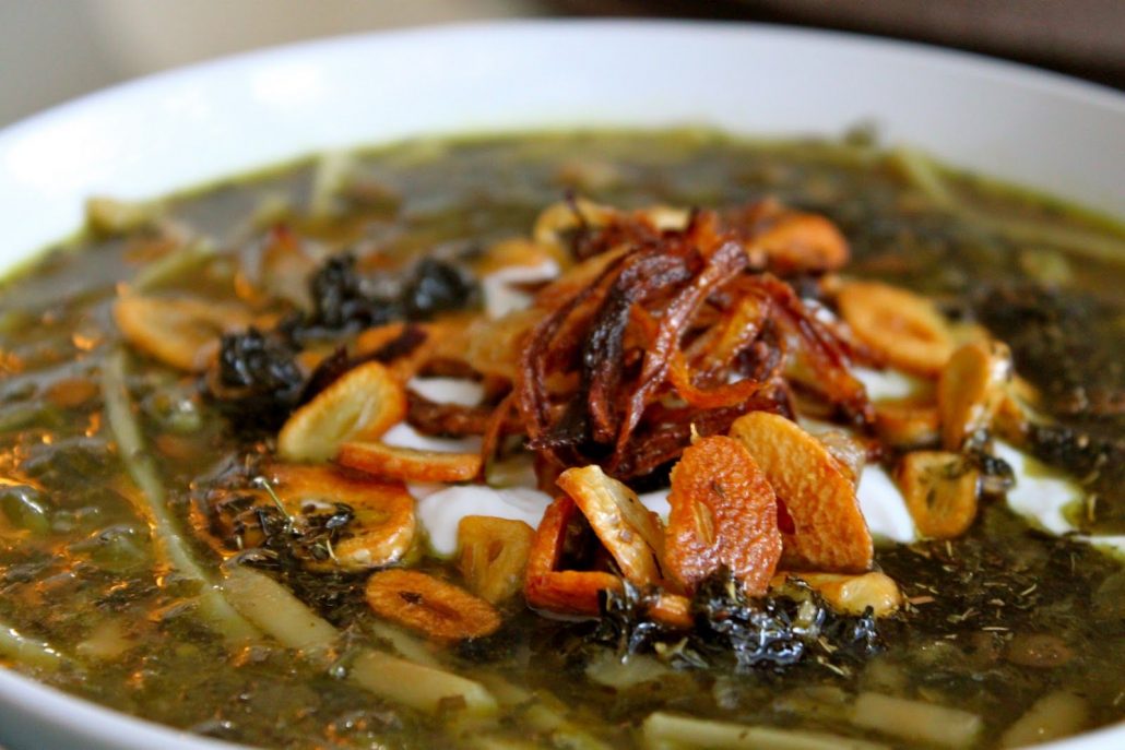 آش اوماج با لپه