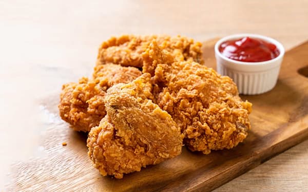 فینگر فود با مرغ ریش ریش 