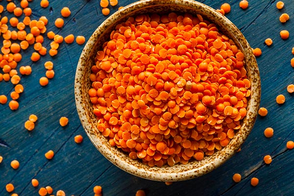 عدس نارنجی یا دال عدس