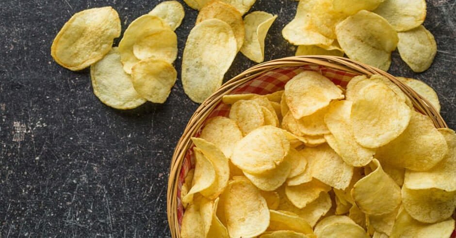 طرز تهیه چیپس خانگی با فر