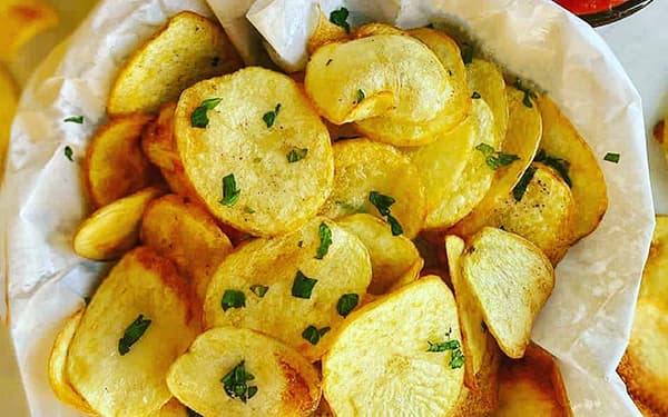 درست كردن چيپس سيب زميني خانگی