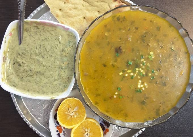 سوپ ماهیچه با گندم