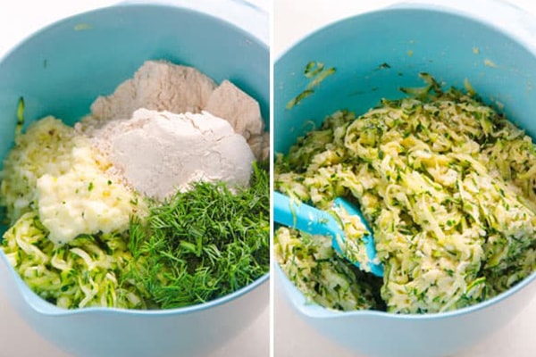 کوکو کدو سبز و سیب زمینی