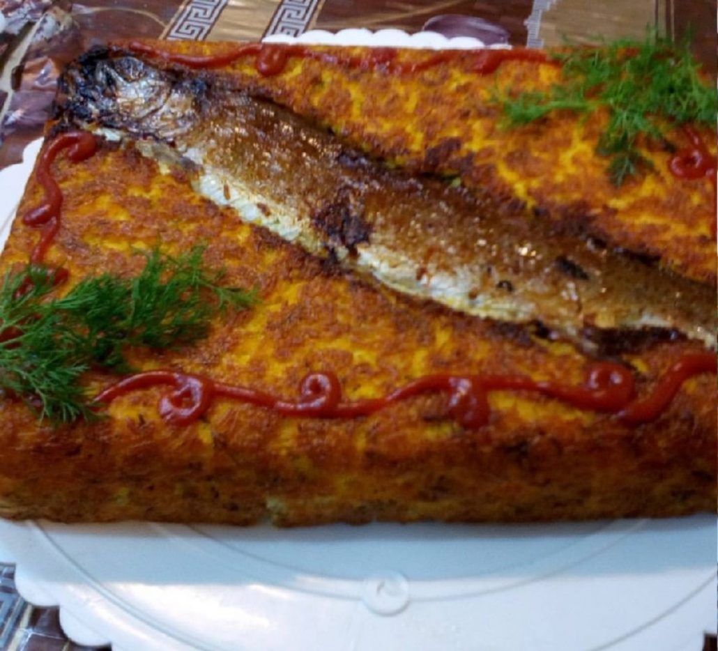 ته چین ماهی باسبزی پلو