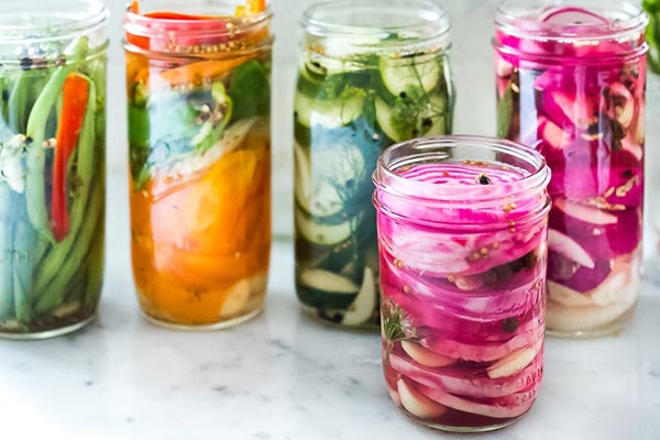 طرز تهیه ترشی مخلوط پخته شده ، انواع ترشی