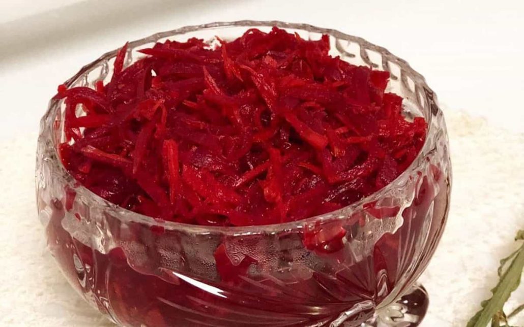 طرز تهیه ترشی لبوی رنده شده