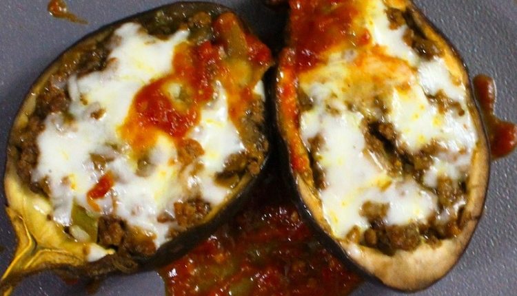 طرز تهیه بادمجان شکم پر