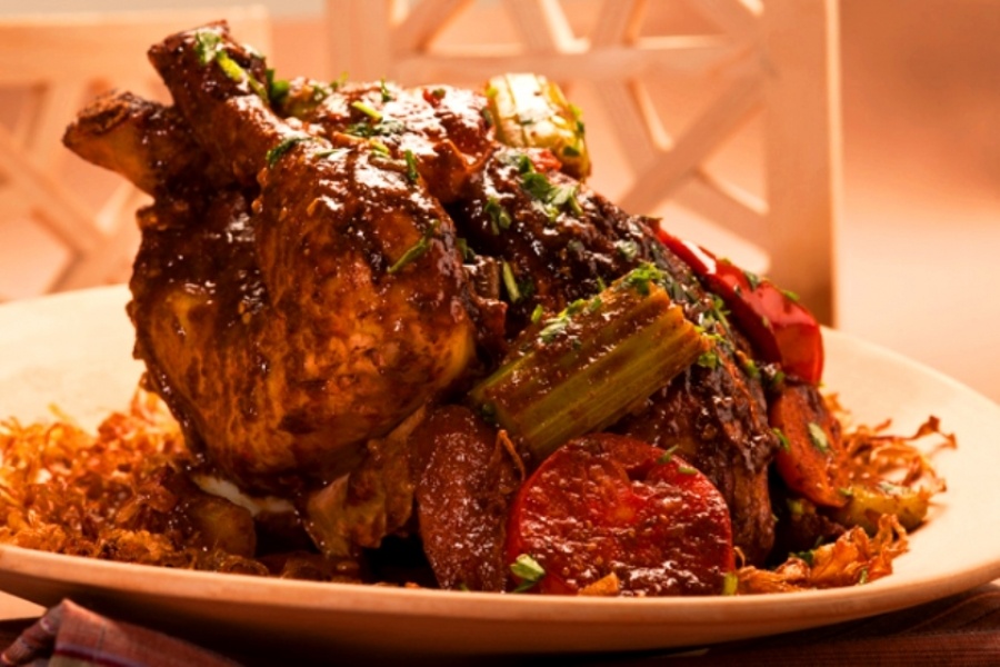 طرز تهیه لونگی با مرغ تکه ای 