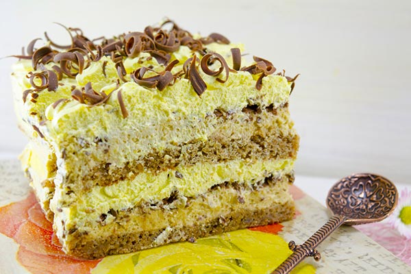 کیک کاپوچینو شکلاتی