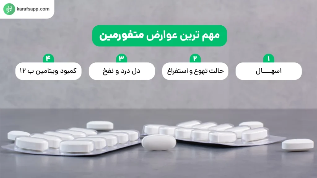 مهم ترین عوارض متفورمین
