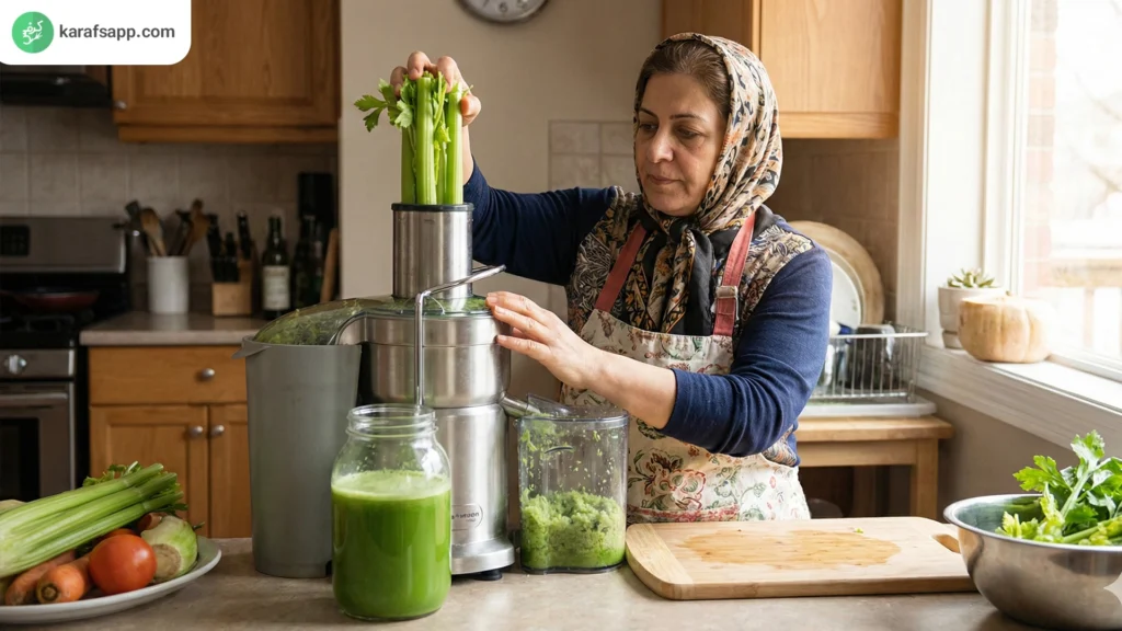 آب کرفس برای 