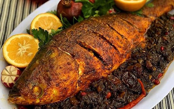 طرز تهیه ماهی شکم پر در ماهیتابه و فر
